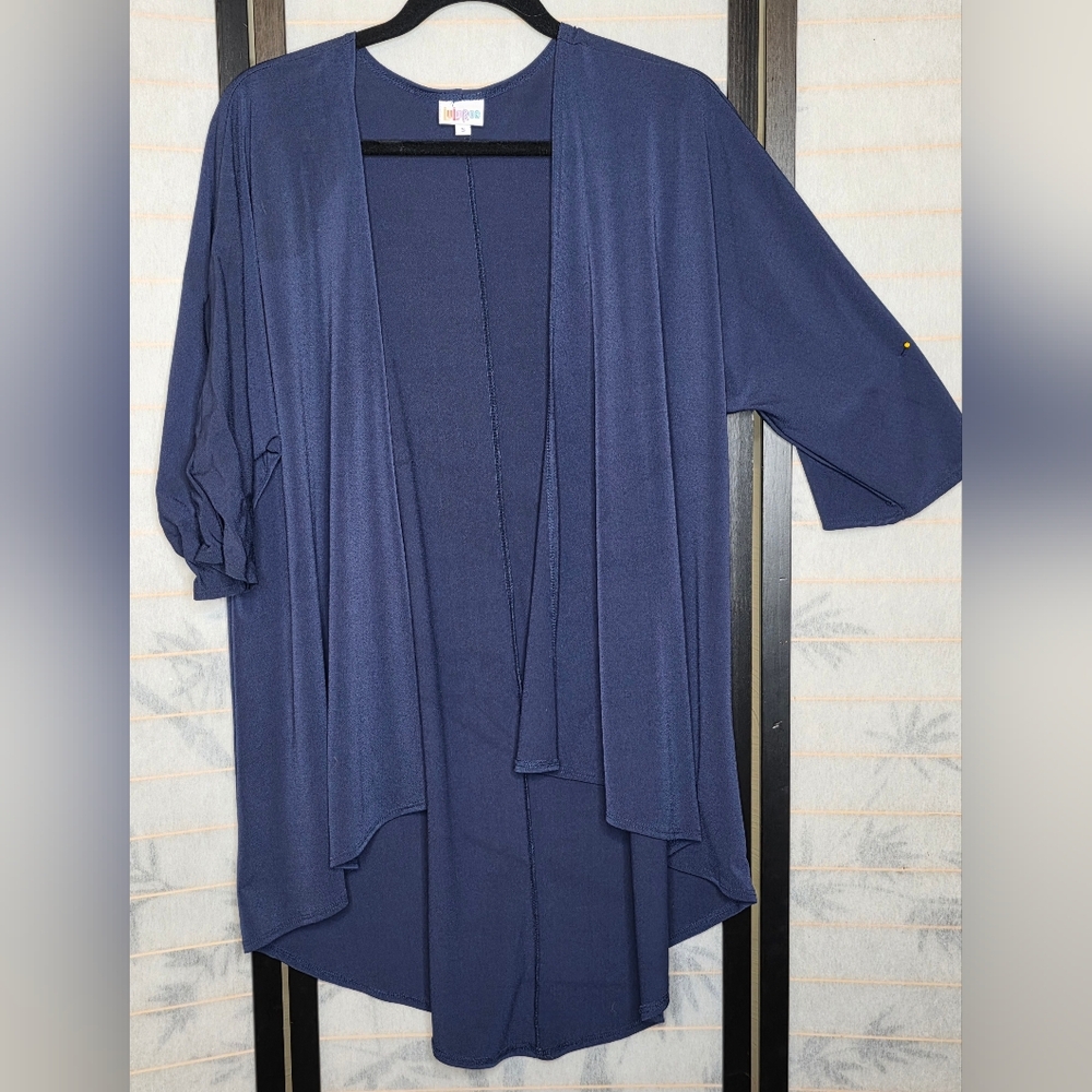LuLaRoe Navy Women's Open Front Kimono-style Cover-up